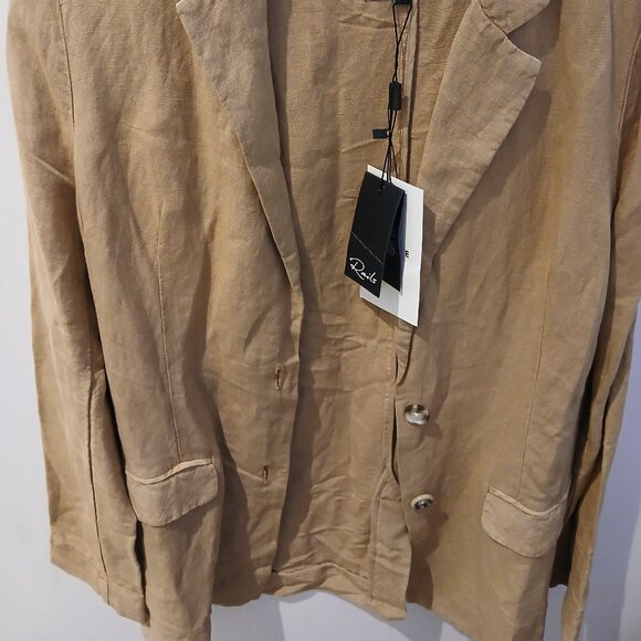 Rails Flynn Blazer Taupe Linen Blend - Picture 7 of 8